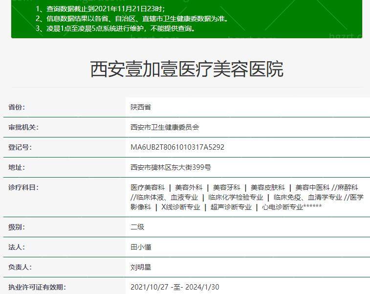 西安壹加壹医疗美容医院是正规的吗