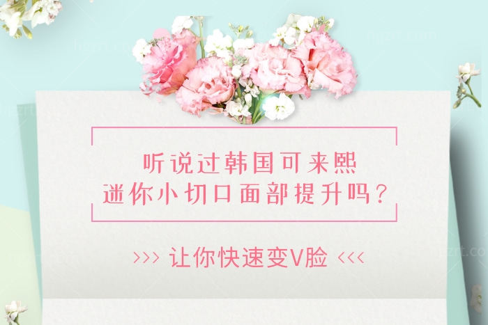 韩国可来熙迷你小切口面部提升