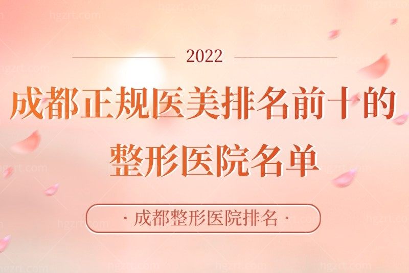 整理成都正规医美排名前十的整形医院名单,实力都很强劲!