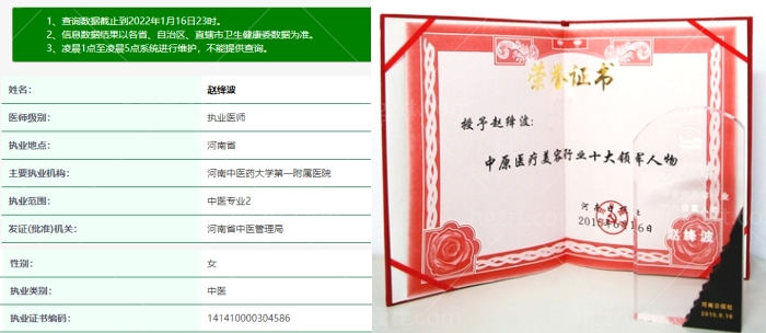 想知道河南中医药大学附属医院赵绛波医生好不好？擅长项目、坐诊时间都给你！