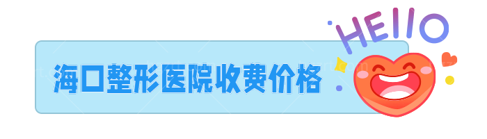 海口整形收费价格