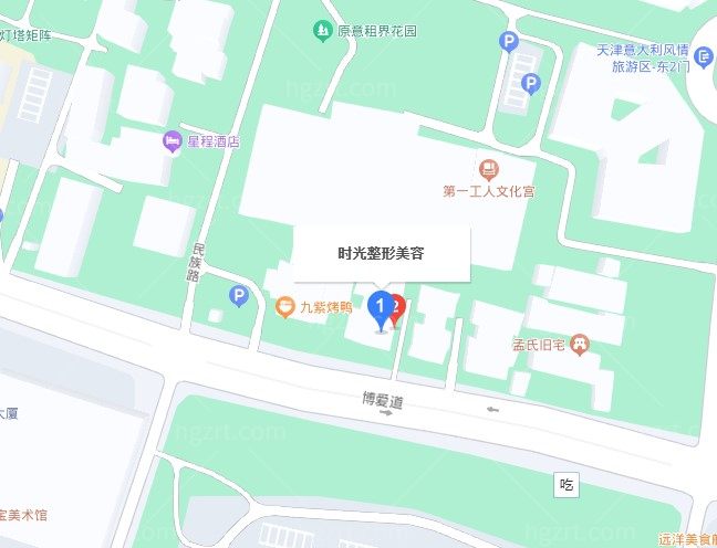 天津时光整形医院导航地图图片