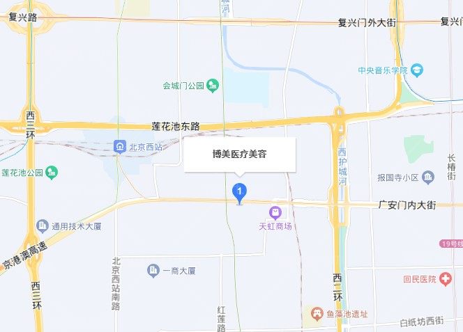 北京博美医院导航地图图片