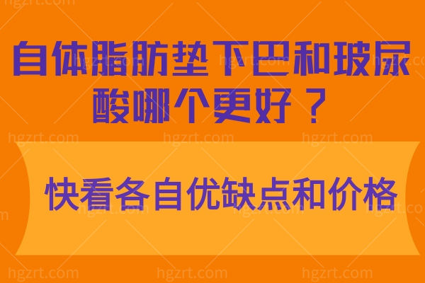 自体脂肪垫下巴和玻尿酸哪个更好?快看各自优缺点和价格