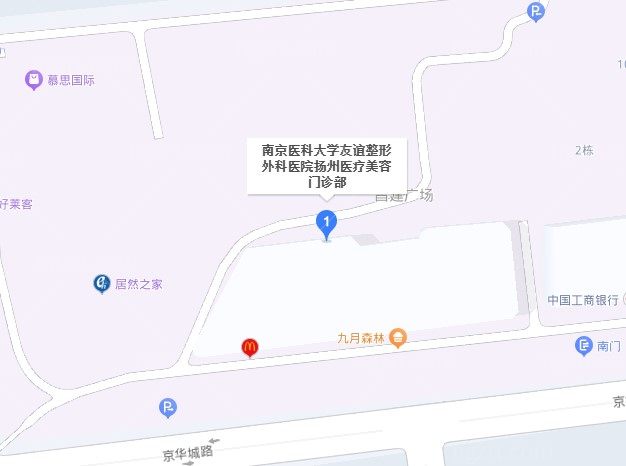 扬州友谊医院导航地图图片