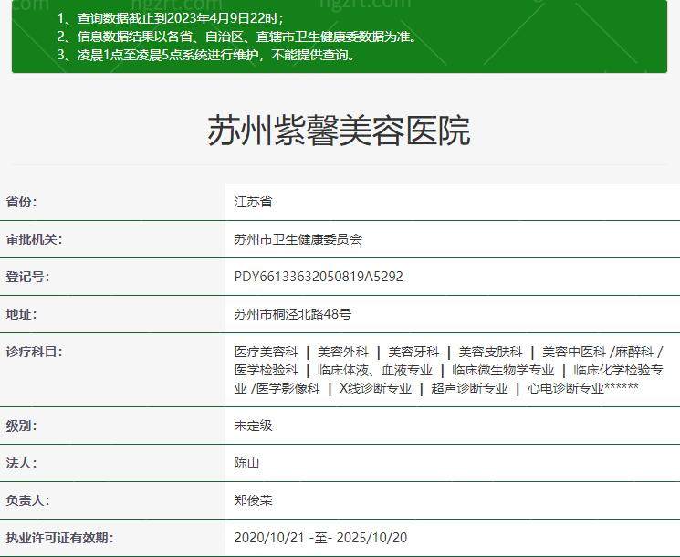 苏州紫馨美容医院靠谱吗
