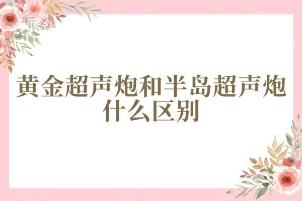 黄金超声炮和半岛超声炮什么区别