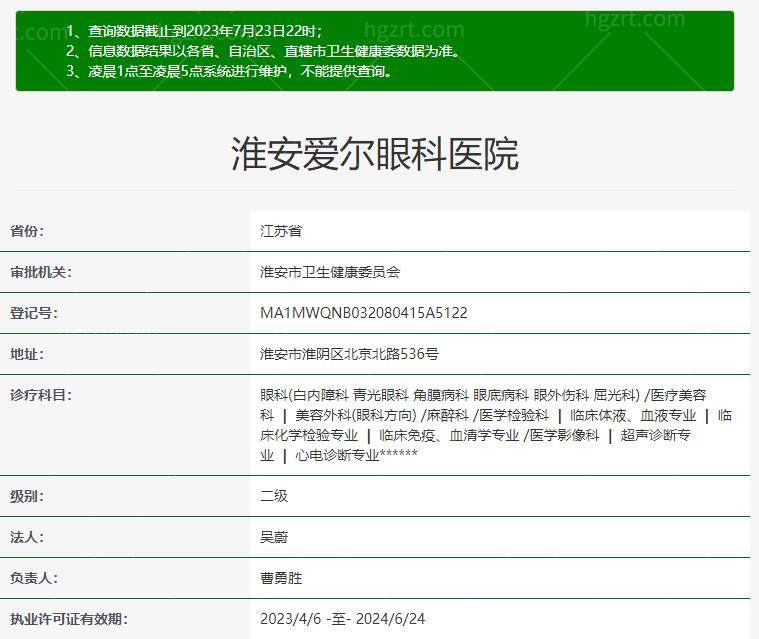 淮安爱尔眼科医院