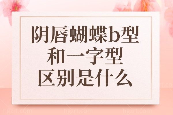 阴唇蝴蝶b型和一字型区别是什么!来看蝴蝶b型和一字型哪个好看