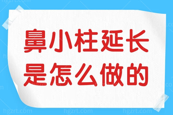 鼻小柱延长是怎么做的图解？另看鼻小柱延长用什么材料好