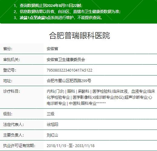 合肥普瑞眼科医院靠谱吗