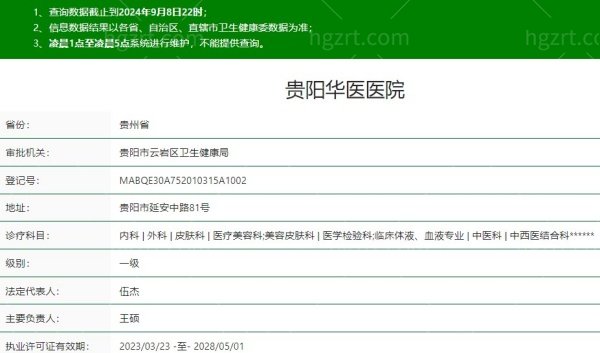 贵阳华医医院是正规医院吗