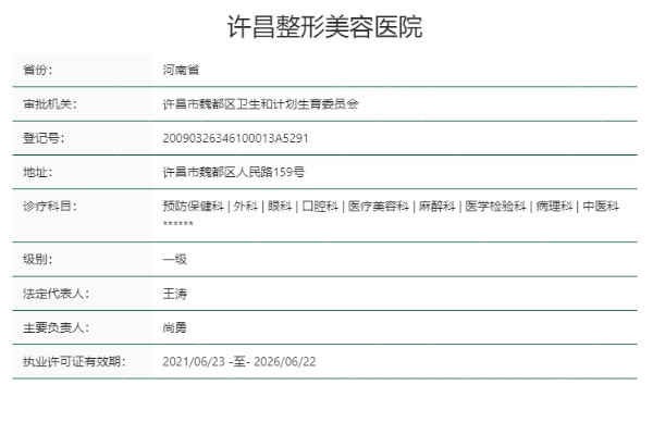 许昌整形美容医院正规靠谱吗