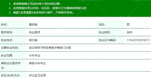 武汉新至美整形医院聂祝锋医生个人简历