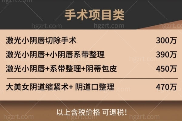 韩国Hestia女性医院私密紧致价格表来袭 热玛吉/胶原填充/小阴唇/阴道缩紧术可