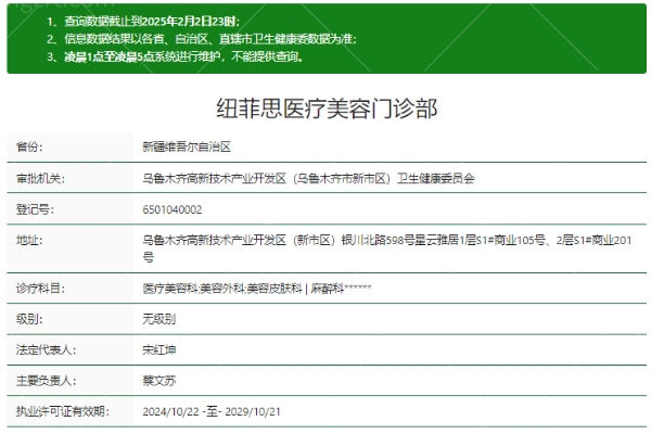 新疆纽菲思医疗美容门诊部正规吗