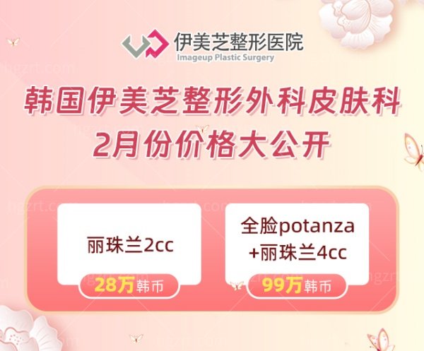 韩国伊美芝整形外科皮肤科收费价格表