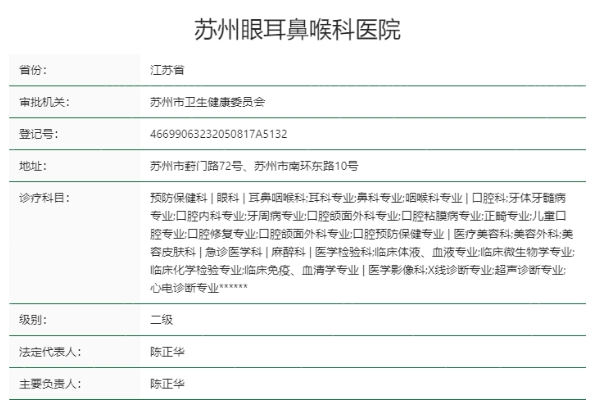 苏州眼耳鼻喉科医院眼科