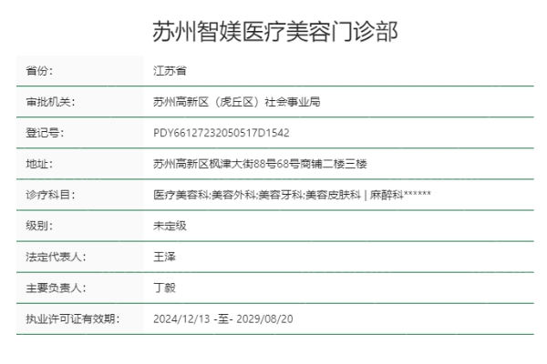 苏州智媄医疗美容门诊部