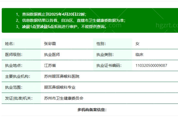 苏州眼耳鼻喉科医院眼科张彩霞医生