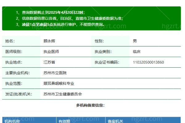 苏州眼耳鼻喉科医院眼科顾永辉医生