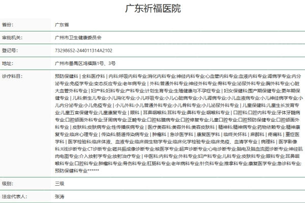 广州祈福整形医院