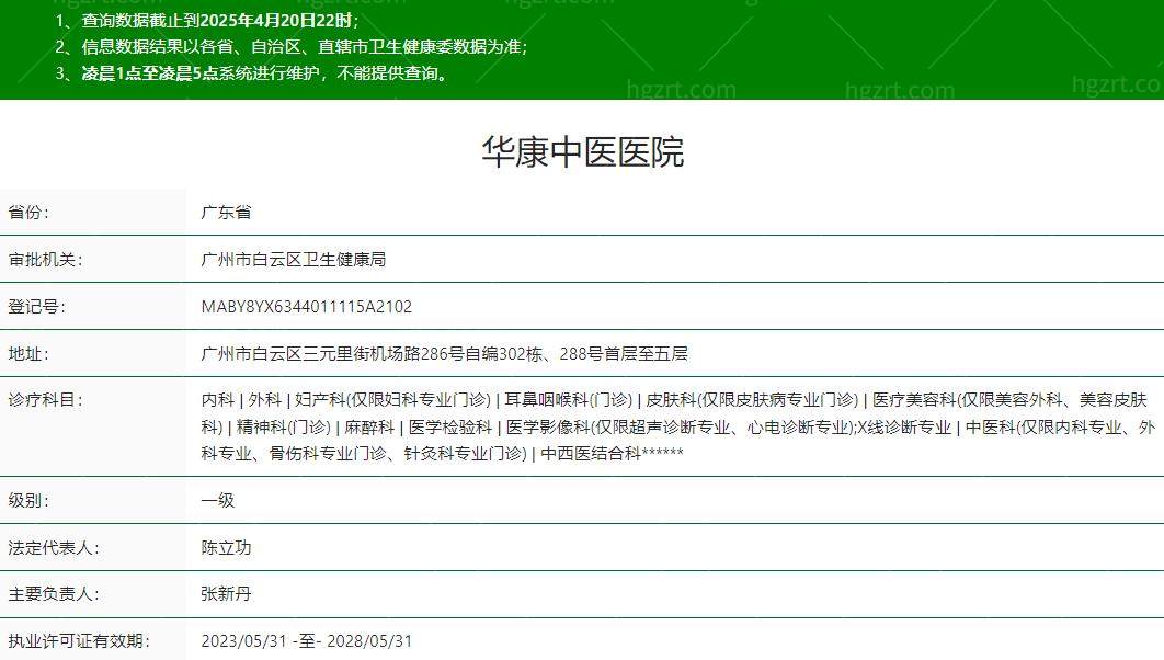 广州华康中医医院是正规医院吗