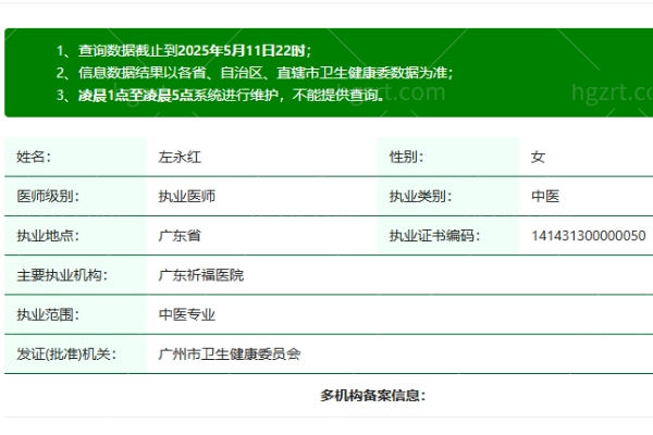 广州祈福整形医院左永红医生