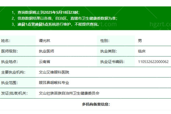 文山艾维眼科医院谭光林医生