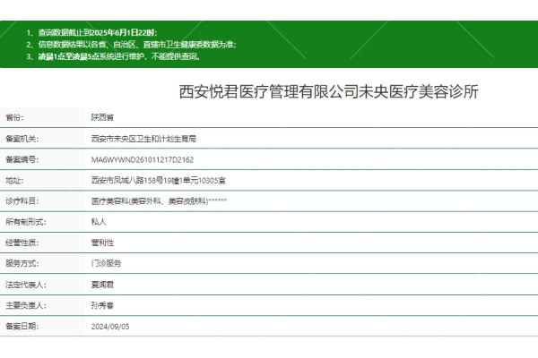 西安悦君医疗美容诊所地址在哪