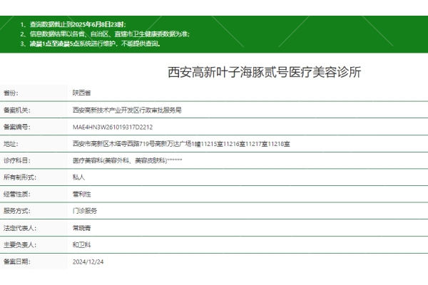 西安高新叶子海豚医疗美容诊所地址在哪