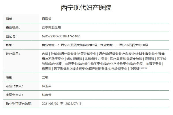 西宁现代妇产医院医美科怎么样
