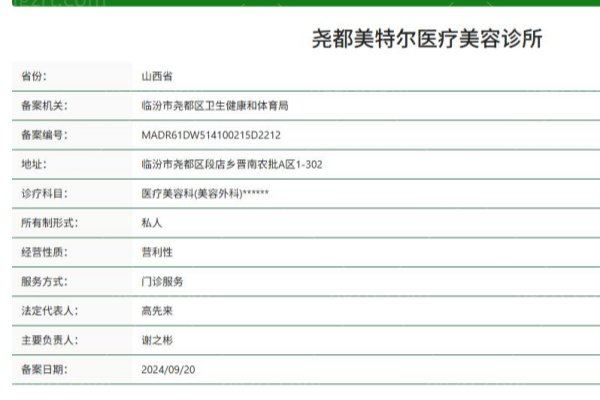 尧都美特尔医疗美容诊所
