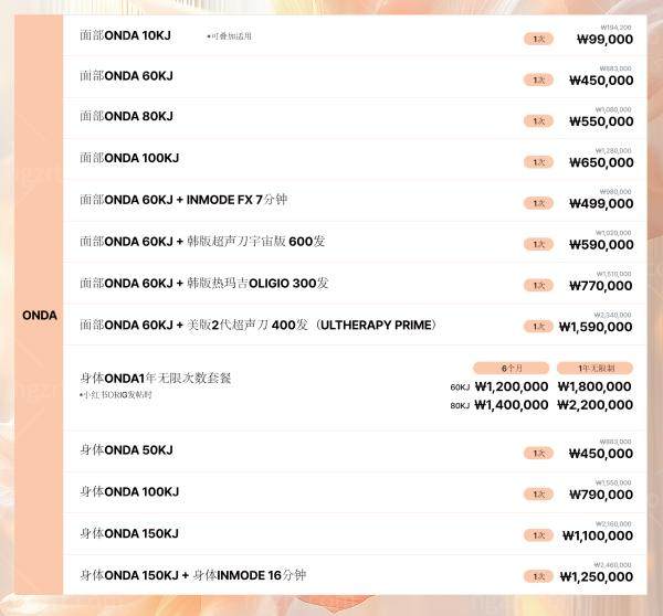 韩国poen医院10月优惠活动价格表 韩国poen医院10月优惠活动价格表