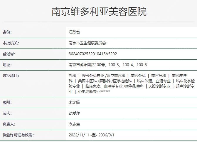 南京维多利亚医疗美容医院口碑怎么样