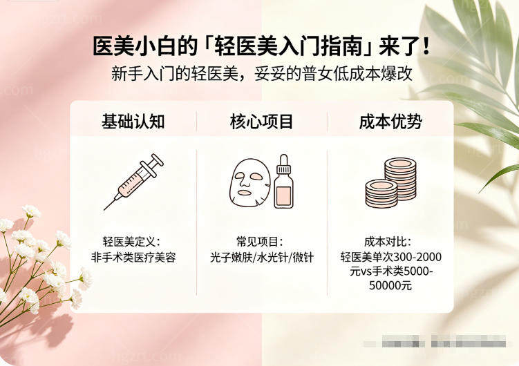 医美小白的「轻医美入门指南」来了！新手入门的轻医美，妥妥的普女低成本爆改